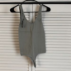BRAND NEW/NEVER WORN - SKIMS Stretch Rib Scoop Tank Bodysuit Color:Sea Haze